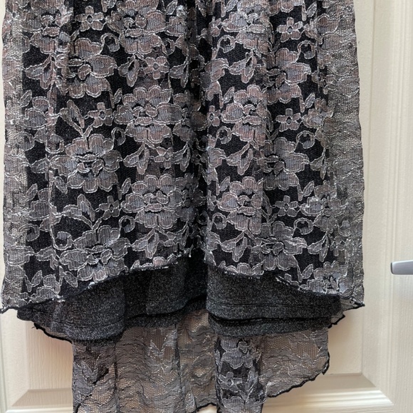 Silver-grey party/grad dress - Picture 4 of 5